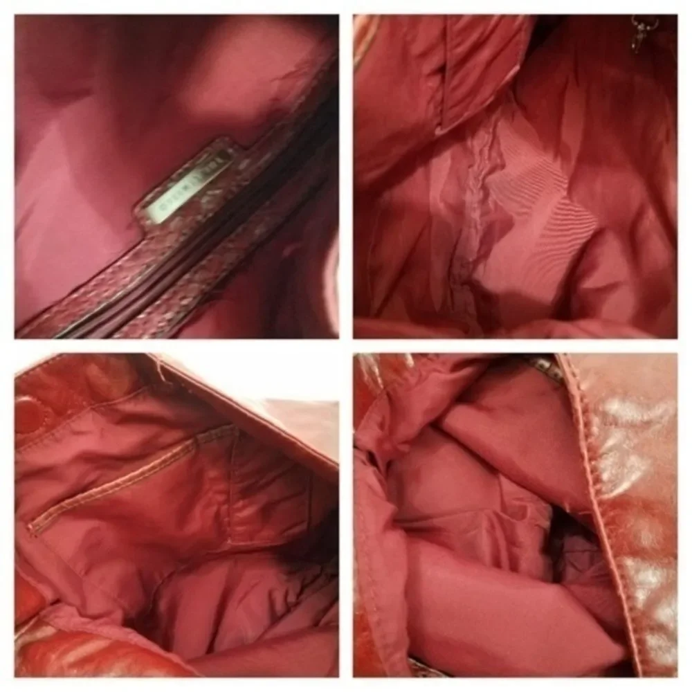 ~ The Limited Purse Hobo Shoulder‎ Bag Red Snake Pr